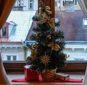 The King of Christmas Trees: A Luxury Flocked Christmas Tree with Lights